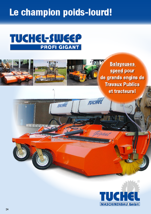 Mocowane zamiatarki Tuchel Profi Gigant