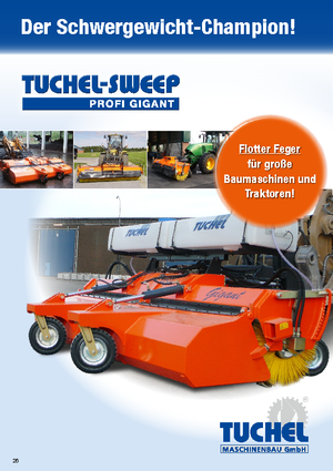 Mocowane zamiatarki Tuchel Profi Gigant