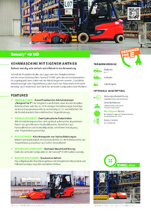 Mocowane zamiatarki Bema Sweezy 40 WD