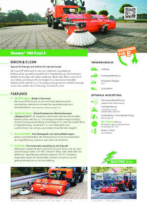 Mocowane zamiatarki Bema Sweezy 580 Dual E