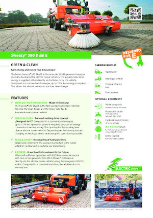 Mocowane zamiatarki Bema Sweezy 580 Dual E