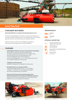 Mocowane zamiatarki Bema Titan Dual 3250