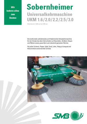 Mocowane zamiatarki Sobernheimer UKM 3.0