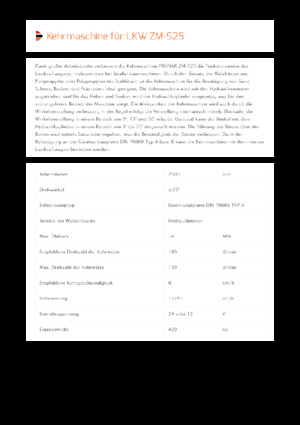 Mocowane zamiatarki Pronar ZM-S 25