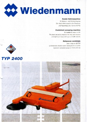 Mocowane zamiatarki Wiedenmann 2400