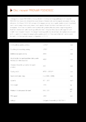 Zestaw koszący — dysk z kondycjonerem Pronar PDD 1050C