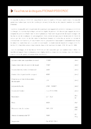 Zestaw koszący — dysk z kondycjonerem Pronar PDD 1050C