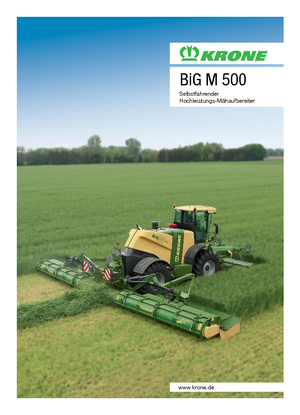 Samojezdna kosiarka z kondycjonerem Krone Big M 500 CV