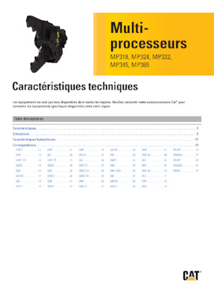 Multi-procesory Caterpillar MP324