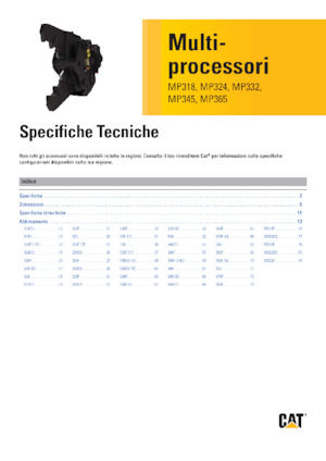 Multi-procesory Caterpillar MP324D