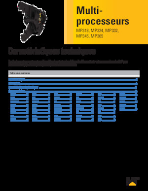 Multi-procesory Caterpillar MP324D 