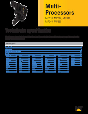 Multi-procesory Caterpillar MP324S 