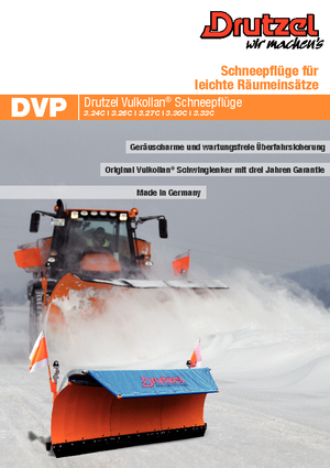 Pługi śnieżne wielolemieszowe Drutzel DVP 3.33