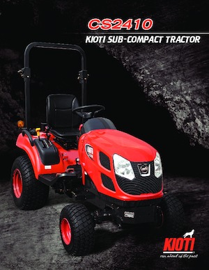 Traktory miejskie z zaczepem przednim Kioti CS 2410