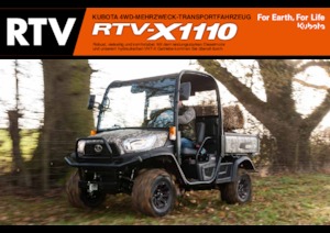 Traktory miejskie z zaczepem przednim Kubota RTV X1110 TW  
