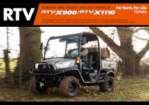 Traktory miejskie z zaczepem przednim Kubota RTV X1110 TW  