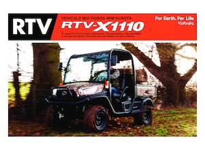 Traktory miejskie z zaczepem przednim Kubota RTV X1110 TW  
