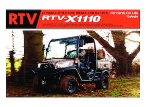 Traktory miejskie z zaczepem przednim Kubota RTV X1110 TW  