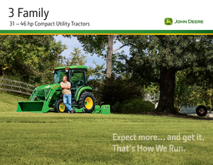 Traktory miejskie z zaczepem przednim John Deere 3038 R