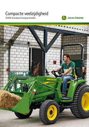 Traktory miejskie z zaczepem przednim John Deere 3036 E