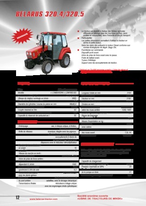 Ciągniki kompaktowe Belarus 320.4