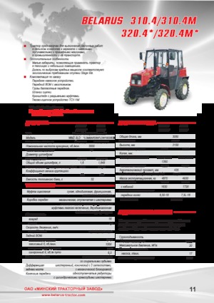 Ciągniki kompaktowe Belarus 320.4