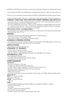 Ciągniki kompaktowe AGT AGT 835 T