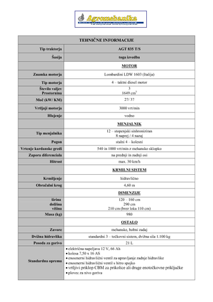 Ciągniki kompaktowe AGT AGT 835 T