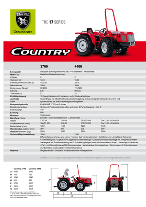 Ciągniki kompaktowe Carraro Country 4300