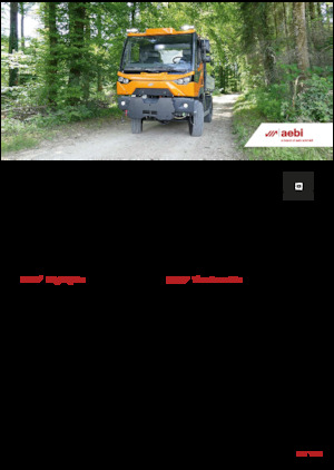 Traktory miejskie z zaczepem przednim Aebi MT 770