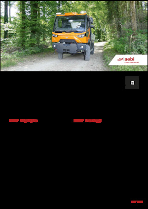 Traktory miejskie z zaczepem przednim Aebi MT 770