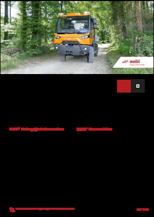 Traktory miejskie z zaczepem przednim Aebi MT 770