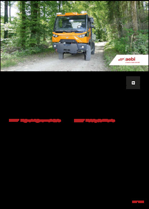 Traktory miejskie z zaczepem przednim Aebi MT 770