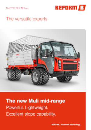 Traktory miejskie z zaczepem przednim Reform Werke Muli T8 X pro