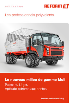 Traktory miejskie z zaczepem przednim Reform Werke Muli T8 X pro