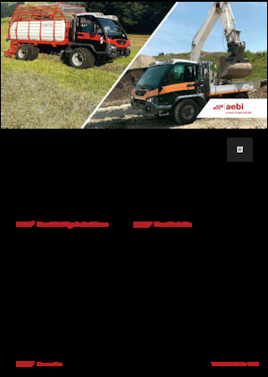 Traktory miejskie z zaczepem przednim Aebi TP 470 Vario