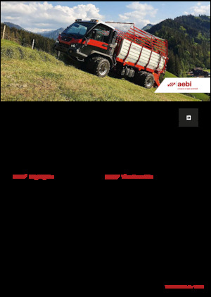 Traktory miejskie z zaczepem przednim Aebi TP 470 Vario