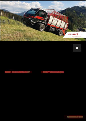 Traktory miejskie z zaczepem przednim Aebi TP 470 Vario