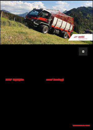 Traktory miejskie z zaczepem przednim Aebi TP 470 Vario