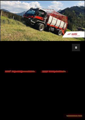 Traktory miejskie z zaczepem przednim Aebi TP 470 Vario