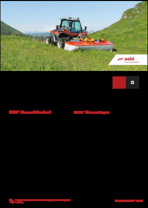 Traktory miejskie z zaczepem przednim Aebi TT 211+