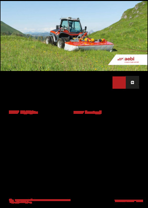 Traktory miejskie z zaczepem przednim Aebi TT 211+