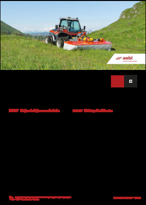 Traktory miejskie z zaczepem przednim Aebi TT 211+