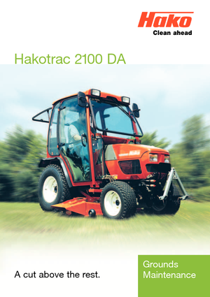 Ciągniki kompaktowe Hako Hakotrac 2100 DA