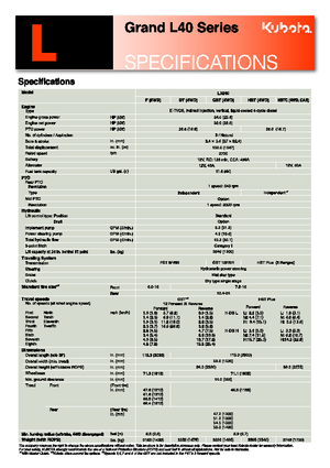 Ciągniki kompaktowe Kubota L 4240 D