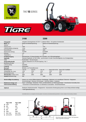 Ciągniki kompaktowe Carraro Tigre 3200