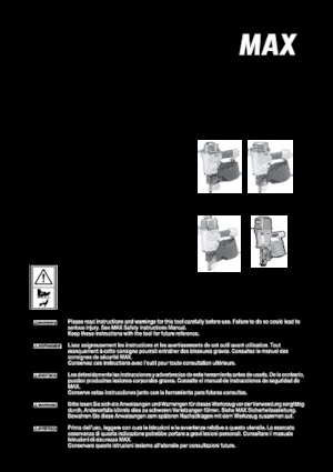 Gwoździarki i zszywacze elektryczne MAX USA CORP. CN55