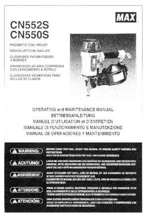 Gwoździarki i zszywacze elektryczne MAX USA CORP. CN550S