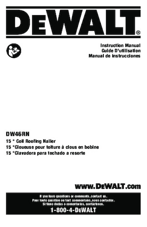 Gwoździarki i zszywacze elektryczne DEWALT DW46RN