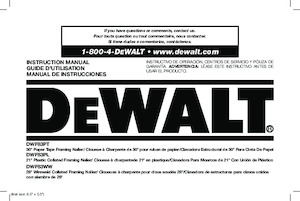 Gwoździarki i zszywacze elektryczne DEWALT DWF83WW